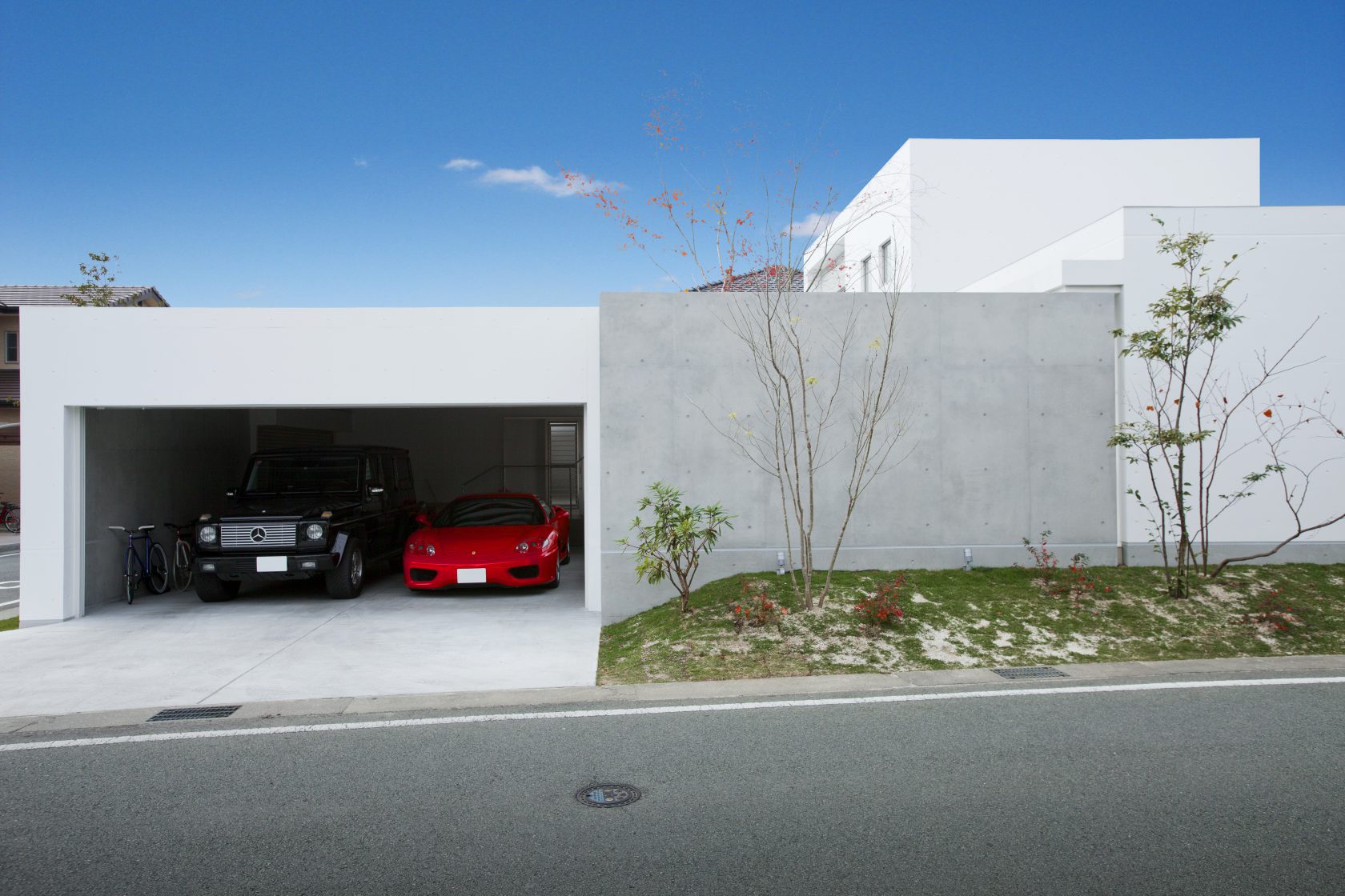 MOLSのどの部屋からも愛車が見える住まい実例写真